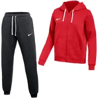 Nike Park 26 Fleece Vest Joggingpak Dames Rood Zwart