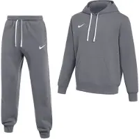 Nike Park 26 Fleece Pullover Hoodie Joggingpak Donkergrijs Wit