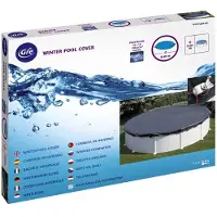 Gre Accessories stalen afdekking voor ronde zwembaden, premium kwaliteit, zilver, diameter 440 cm. Zilver, diameter 440 cm