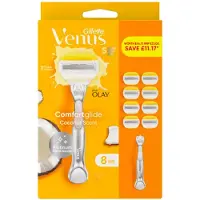 Gillette Venus ComfortGlide Coconut Scent - Plus Olay - Scheersysteem + 8 navulmesjes
