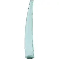 J-Line vloervaas - glas - azuurblauw - large