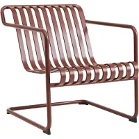 HAY Palissade Cantilever Low loungestoel Iron red