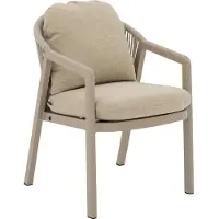 Goossens Tuinstoel Portofino - Buitenstof - beige - 56 x 79 x 70 cm
