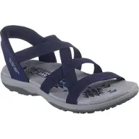 SKECHERS Reggae Slim Stretch Flex Dames Sandalen Navy