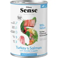 Dibaq 12x Sense Puppy Hondenvoer Blik Salmon & Turkey 385 gr