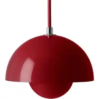 &tradition Hanglampe &Tradition, Flowerpot VP10, dimbare, Rood, Woonkamer, Metaal, Designer
