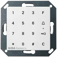 Gira Keyless In, codeklavier 260503, systeem 55, zuiver wit