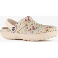 Scapino Dames klompen met bloemenprint beige maat 39