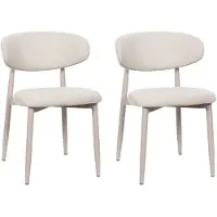 Giga Meubel Eetkamerstoel Alexia Beige/Beige