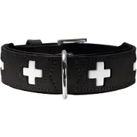 Hunter Hondenhalsband Swiss Zwart Maat 65