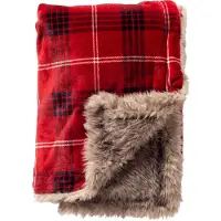 Textino - ROBBY - plaid 140x180 cm - geruit - bontlook - Biking Red - rood