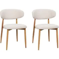 Giga Meubel Eetkamerstoel Alexia Beige/Naturel
