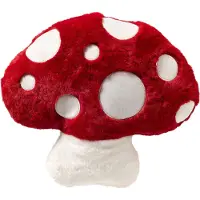 Textino AMANITA - sierkussen 46x42 cm - paddenstoel - Tango Red - rood, wit