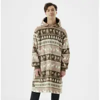 Textino LAPLAND - hoodie 70x110 cm - volwassenen - kerst - Military Olive - groen