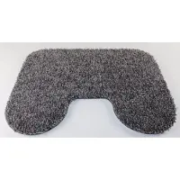 Prima - Bunny - WC mat - grijs - 45x60cm - 21cm uitsparing - antislip