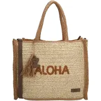 Zebra trends Moana Shopper - Riet - Schoudertas - Dames - Zomer - Tote Bag - Dames Tas - Natuur