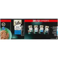 Sheba Kattenvoer Nat Mini Filets In Saus Vis Multipack 40x85 Gr
