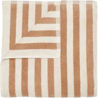 Blomus Badlaken Arto Thick Stripes Moonbeam/Amber Brown