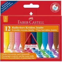 Faber-Castell Uitgumbare krijtjes Jumbo 12-set (3 jaar+)