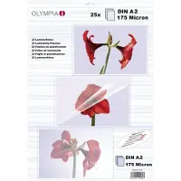 Olympia 1x25 Olympia Laminating pouches DIN A2 175 micron 91