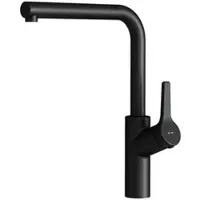 AM.PM Keukenmengkraan, draaibaar, roestvrij staal, spoelbakarmatuur, hoogdrukarmatuur, mengkraan voor de keuken, mat zwart, FXB05022 X-Joy S