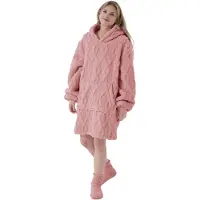 Textino ROSETTA - hoodie 60x90 cm - hoodie deken - tieners - Rose Tan - roze
