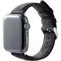 Alcanside Alcantara Buckle Apple Watch 49 / 46 / 45 Mm Bandje Space Grijs