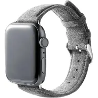 Alcanside Alcantara Buckle Apple Watch 49 / 46 / 45 Mm Bandje Nardo Grijs