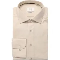 Eterna Beige katoenen overhemd 1863 Modern Fit