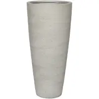 Pottery Pots Bloempot Cement and Stone Dax L Beige Washed 37 x 80 cm