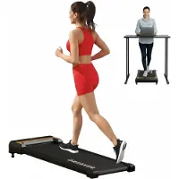 Dreaver 2-in-1 Loopband 1-6km/u met 7% Hellingsfunctie - Inclusief Beschermmat & E-book - Hardloopband - Treadmill - Wandelband - Walking pad - Voor Thuis - Elektrisch