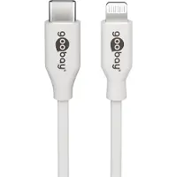 Goobay Lightning - USB-C kabel, 2,0 m, wit