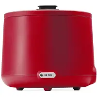 Hendi soepketel UNIQ rood - 8 liter met digitaal display en thermische beveiliging