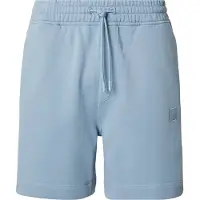BOSS Short van katoenen sweatstof met logopatch