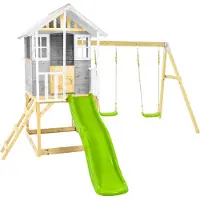 50nrth - ZW3653 - Speelhuisje Valli incl. glijbaan en dubbele schommel