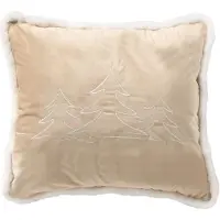 Textino ARBRE - kussenhoes 45x45 cm - kerst - Bleached Sand - beige