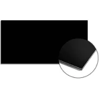 KitchenArt - Pure Black Spatscherm - 100x50 cm - Spatscherm Achterwand Keuken - Spatwand Keuken