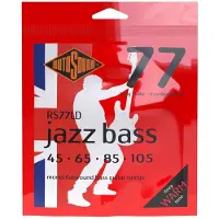 Rotosound RS77LD Jazz Bass 77 Flatwound Bass Guitar Strings 45-105