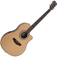 Gear4Music Roundback Elektro-akoestische gitaar van Natural