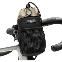 Pack2Ride Bongo Fietsstuurtas – Waterafstotend, duurzaam Cordura-materiaal en grote bidonhouder voor de fiets, Bikepacking - Stuurpentas voor fietstochten, Zwart