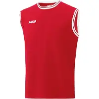 Jako Tricot 'Center 2.0' bloedrood / wit