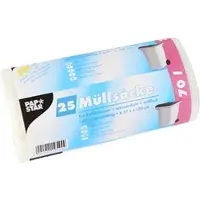 Pap Star Transparante Vuilniszakken 70 Liter | 500 Zakken | HDPE | 20 My | 57x 100 cm - 70 Liter Vuilniszak, 70 Liter Afvalbak, Transparante Afvalzakken, Afvalbeheer, Lange Vuilniszakken