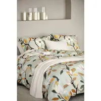 Vandyck Dekbedovertrek Twiggy Pistache Satijn-240 x 200 / 220 cm | Lits-Jumeaux
