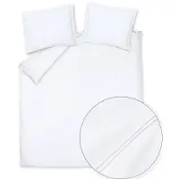 Vandyck Dekbedovertrek Purity Torino White Satijn-200 x 200 / 220 cm | 2-Persoons