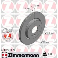 ZIMMERMANN 430.2630.20 Remschijf