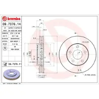 Brembo 09.7376.11 Remschijf