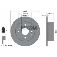 Textar 92138600 Remschijf