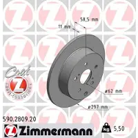 ZIMMERMANN 590.2809.20 Remschijf