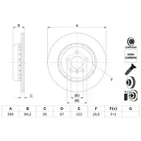 Bosch 0 986 479 G14 Remschijf