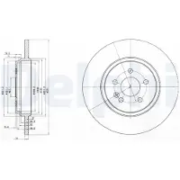 Delphi BG3728 Remschijf